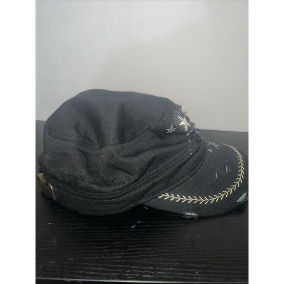 Baseball cap womens adjustable jewels stars distressed embroidery multicoler - Picture 2 of 4